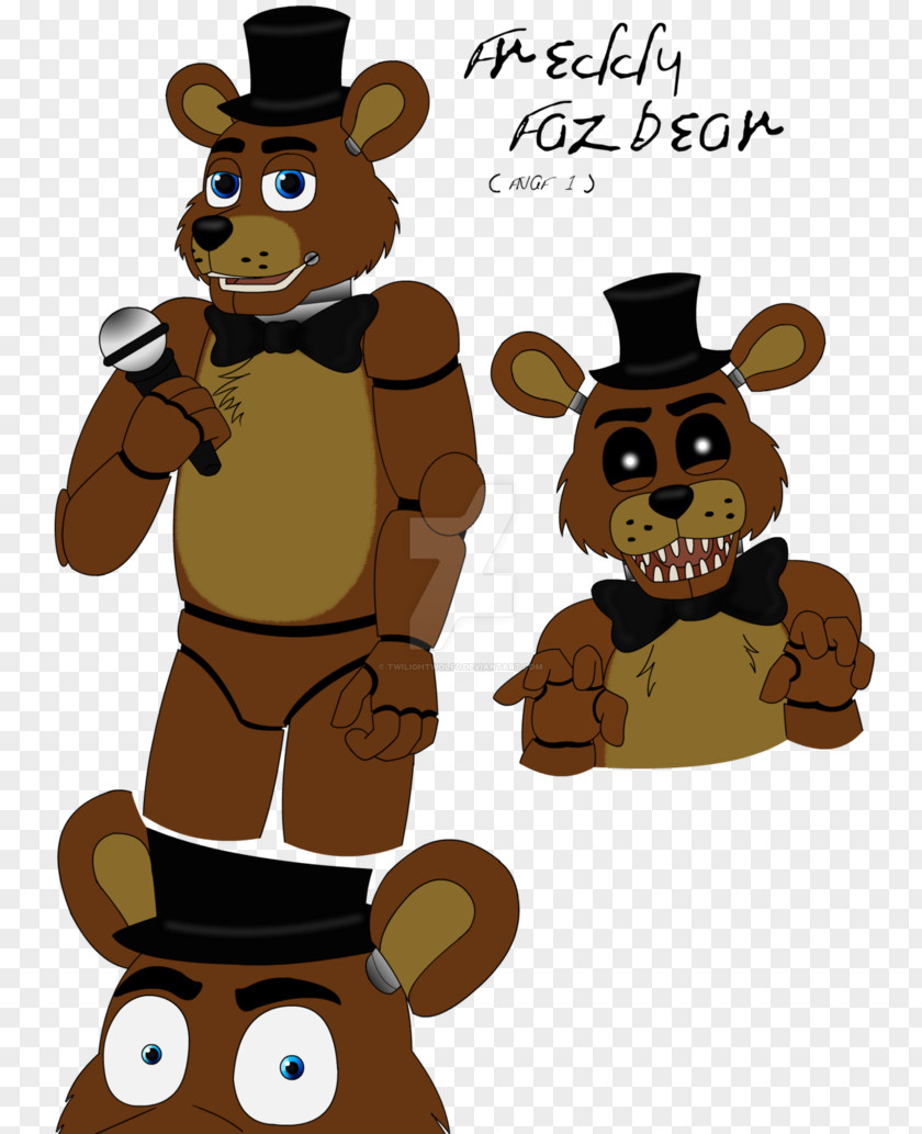 Freddy Fazbear Cartoon Mascot Cowboy PNG