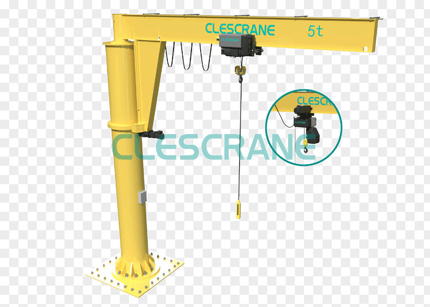 Jib Crane Machine Gantry Slewing PNG