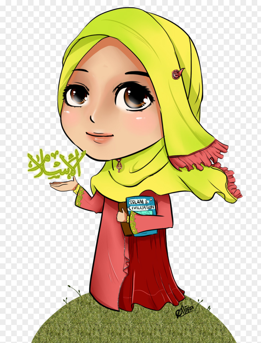 Muslim Islam Hijab Cartoon Allah PNG