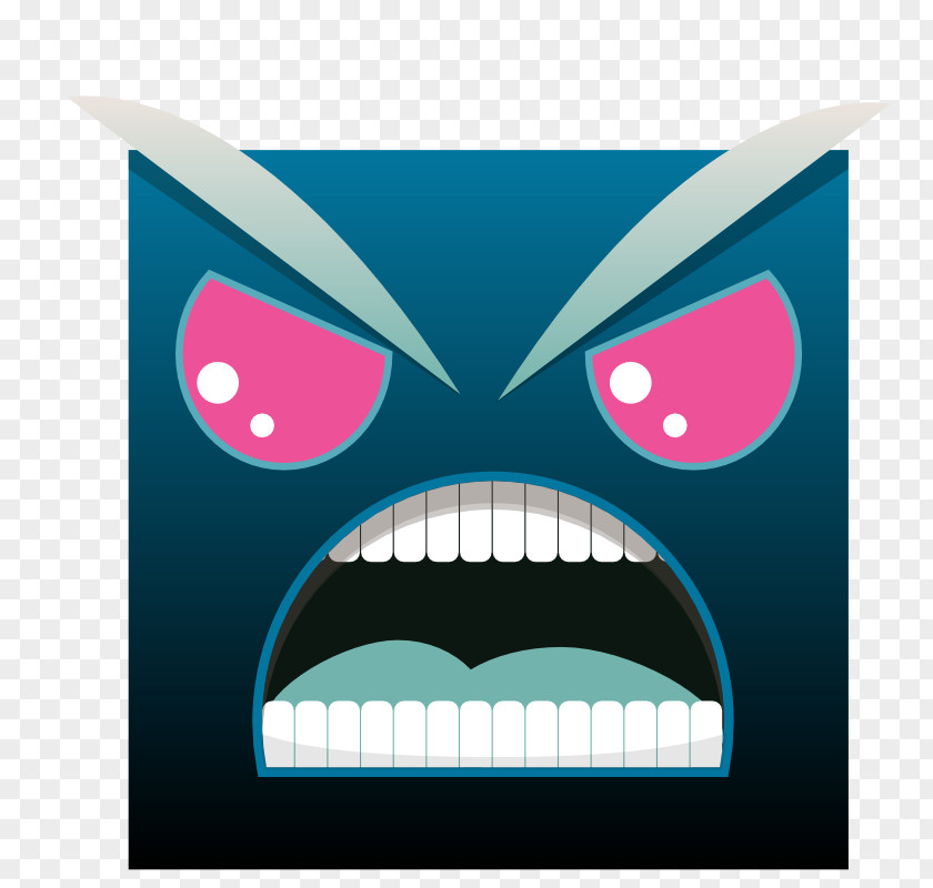 Runner Clip ArtAngry Cartoon Mouth Angry Square PNG