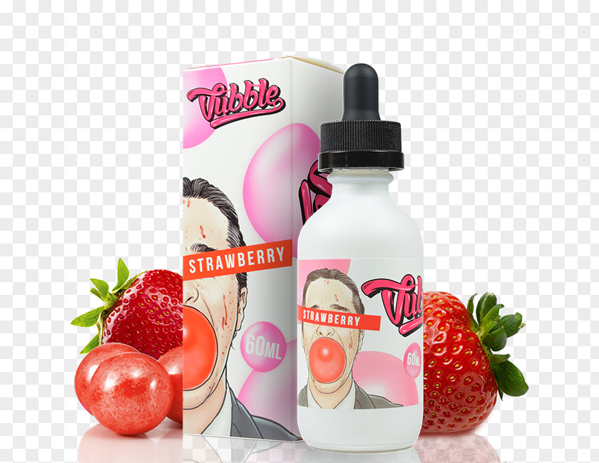 Strawberry Flavor Chewing Gum Juice Bubble PNG