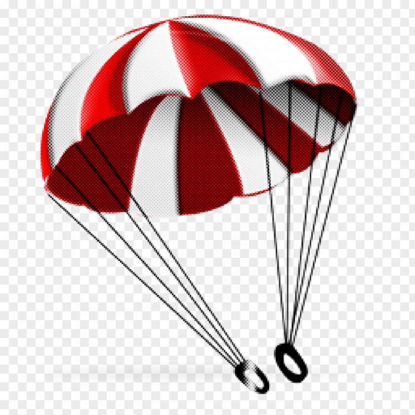 Parachute Parachuting Red Air Sports Paragliding PNG