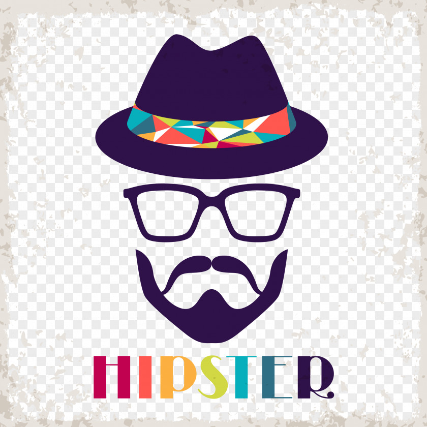 Uncle Avatar Hipster Retro Style Clip Art PNG