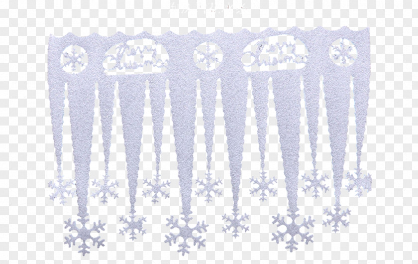 White Snowflake Icicle Ice Snow Blue Icon PNG