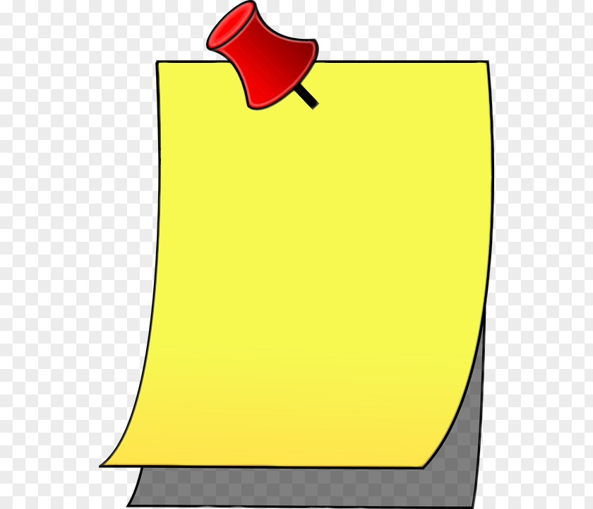 Paper Product Yellow Clip PNG
