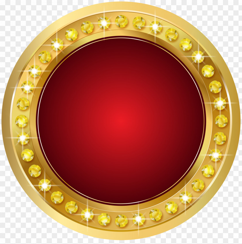Seal Gold Red Transparent Clip Art Image PNG