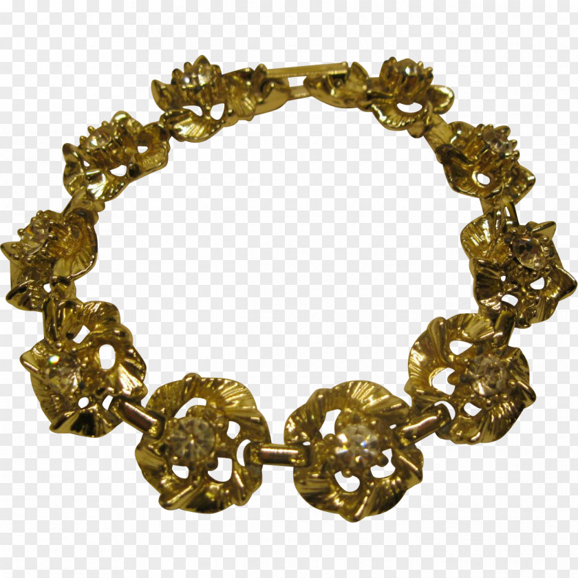 Bracelet Jewellery Metal Gold Rhinestone PNG