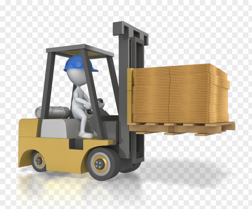 Warehouse Forklift Animated Film Clip Art PNG