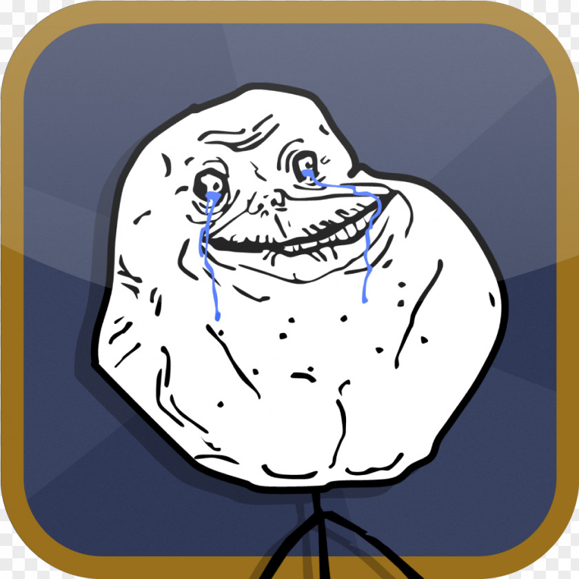 Alone Rage Comic Skin Agar.io PNG