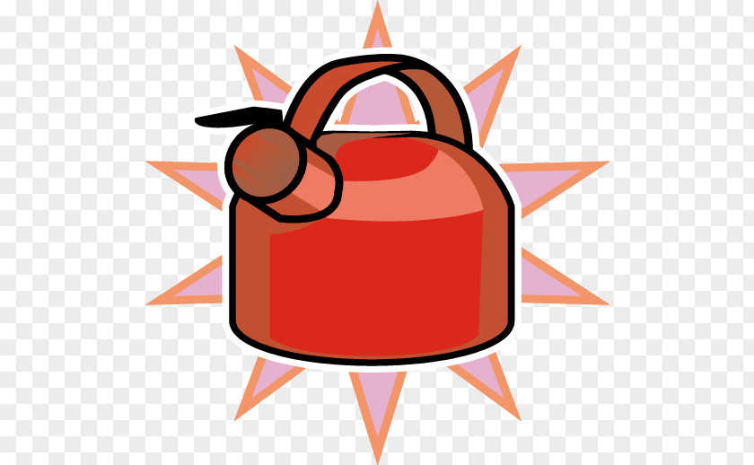 Cartoon Red Kettle Vector PNG
