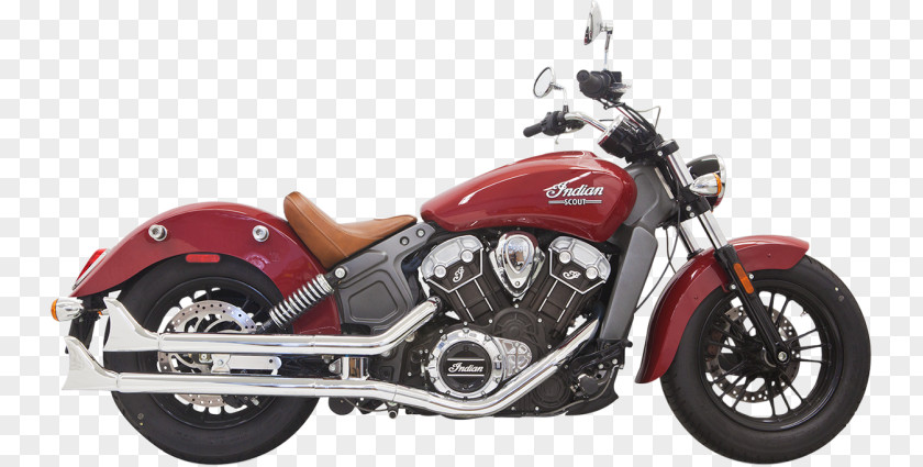 Indian Motorcycle Exhaust System Muffler Scout PNG