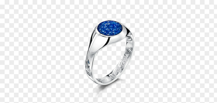 Sapphire Ashes Into Glass ® Ring Jewellery PNG