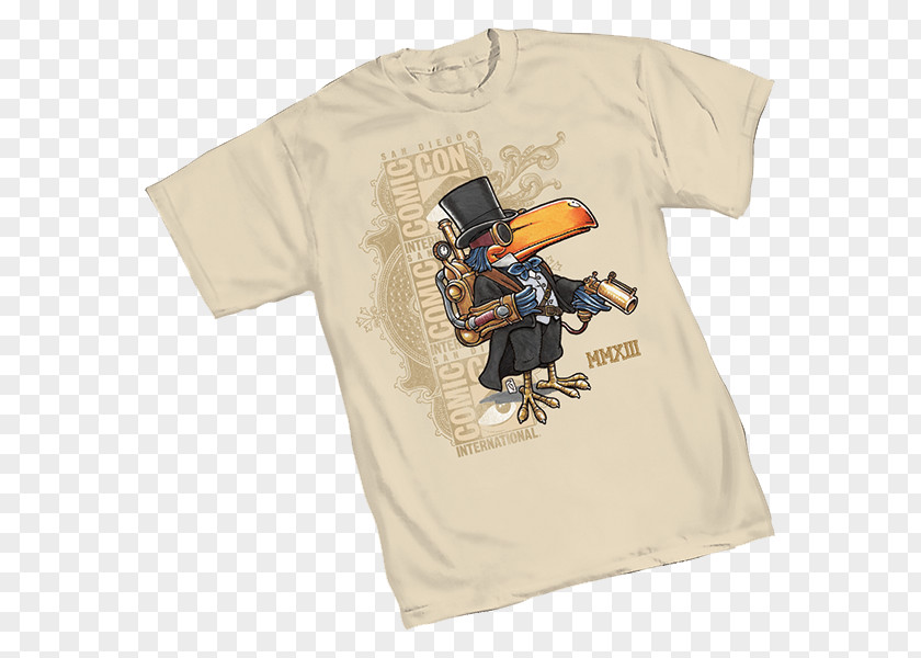 Toucan T-shirt San Diego Comic-Con Ace The Bat-Hound Captain America: White Daredevil: Yellow PNG