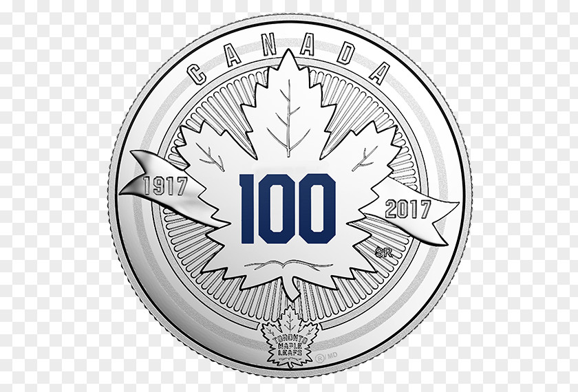 100 Anniversary 2017–18 Toronto Maple Leafs Season National Hockey League Canada Coin PNG