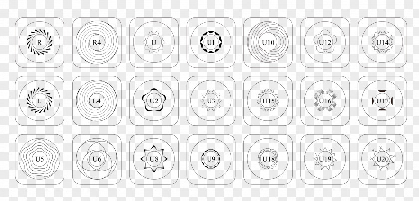 Screw Angle Circle Pattern PNG