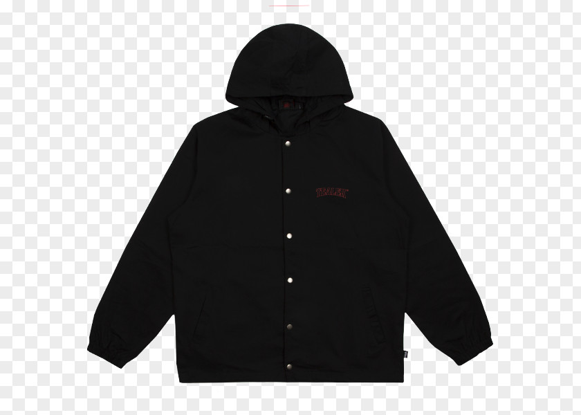 Top Jersey Clothing Outerwear Hood Black Jacket PNG