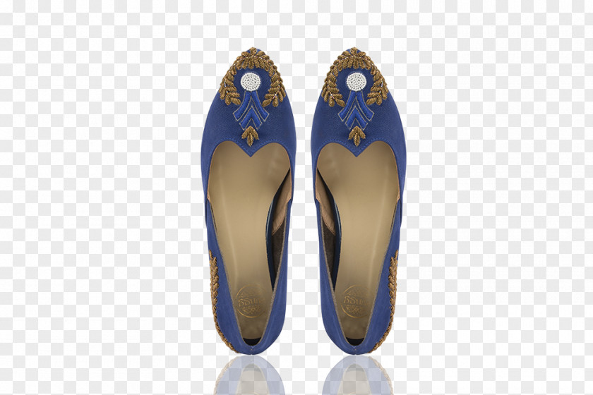 Designer Shoes For Women Slipper Shoe Zardozi Blue Embroidery PNG