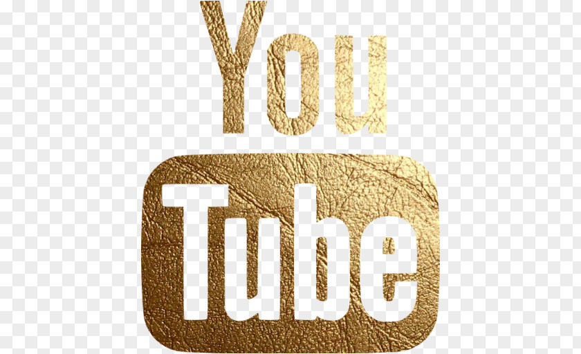 Gold Microphone YouTube Logo PNG