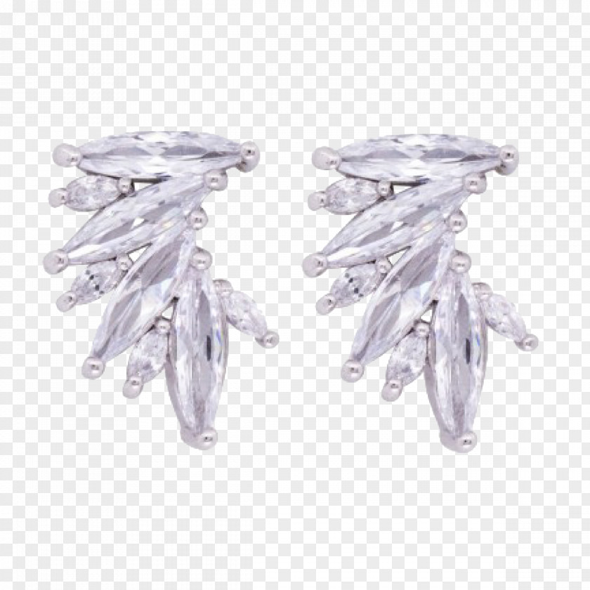 Jewellery Crystal Earring Swarovski AG Silver PNG