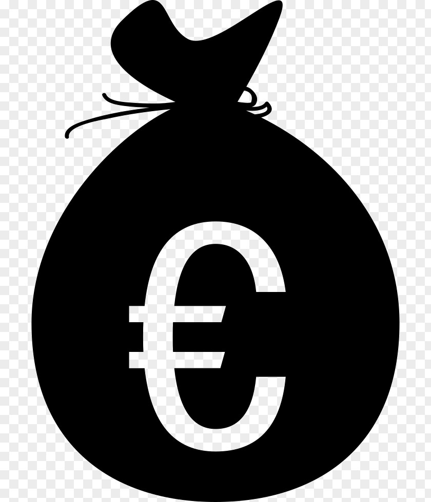 Money Bag Euro Sign Currency PNG