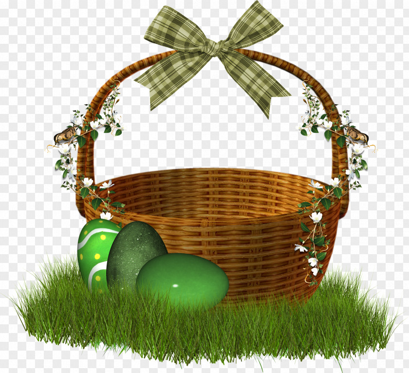 Easter Bunny Basket PNG