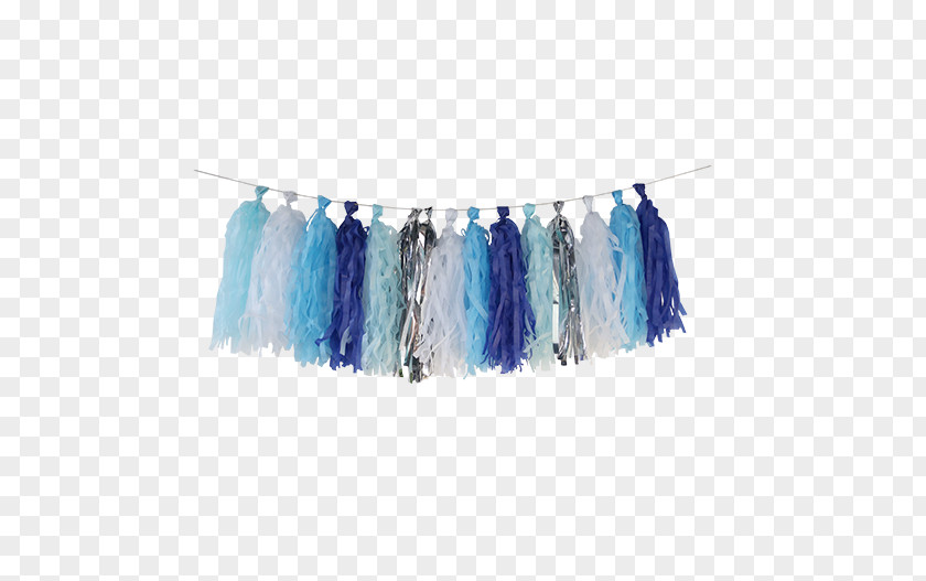 Garland Blue Tassel Paper Turquoise PNG