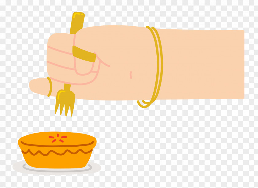 Hand Holding Pie PNG