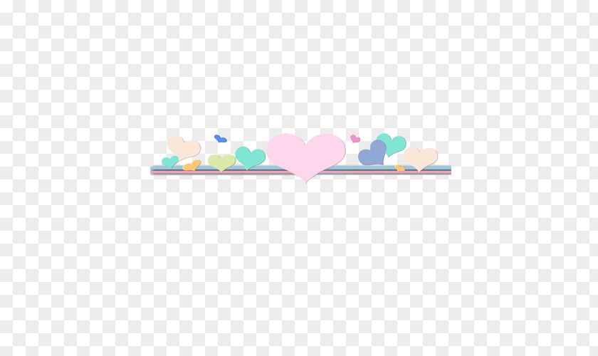 Heart-shaped Petal Font PNG