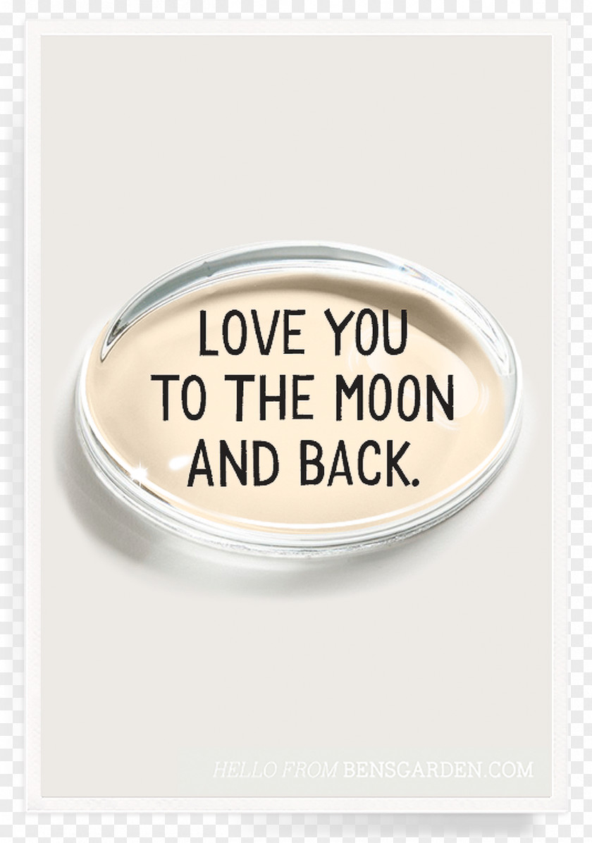 Love You To The Moon Paperweight Greeting & Note Cards Crystal PNG