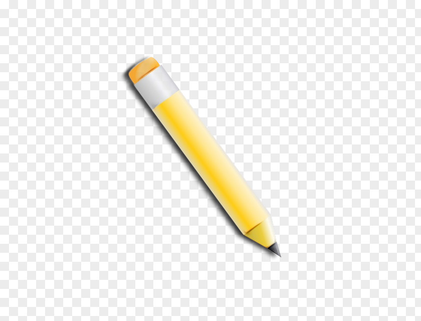 Office Instrument Writing Implement Yellow Pencil Pen Supplies Accessory PNG