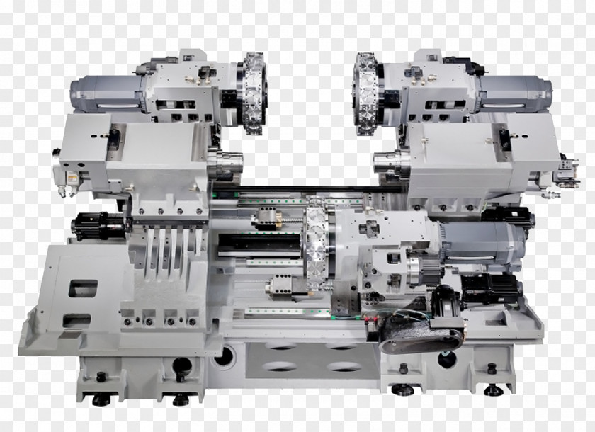 Screw Metal Lathe Computer Numerical Control Turret Spindle PNG