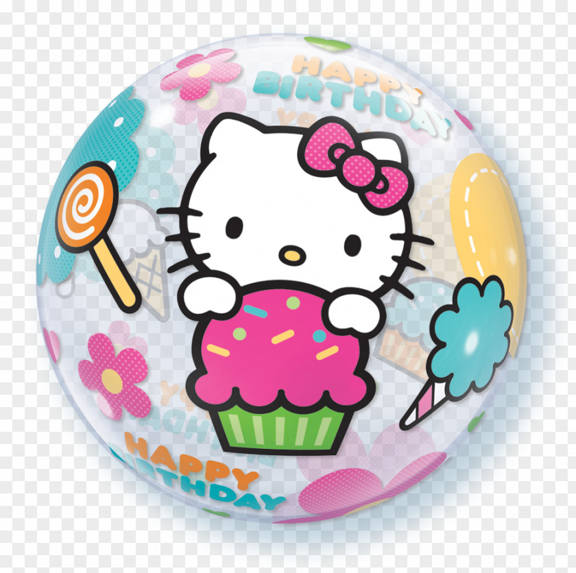 Hello Kitty Birthday Sanrio Sticker Wallpaper PNG
