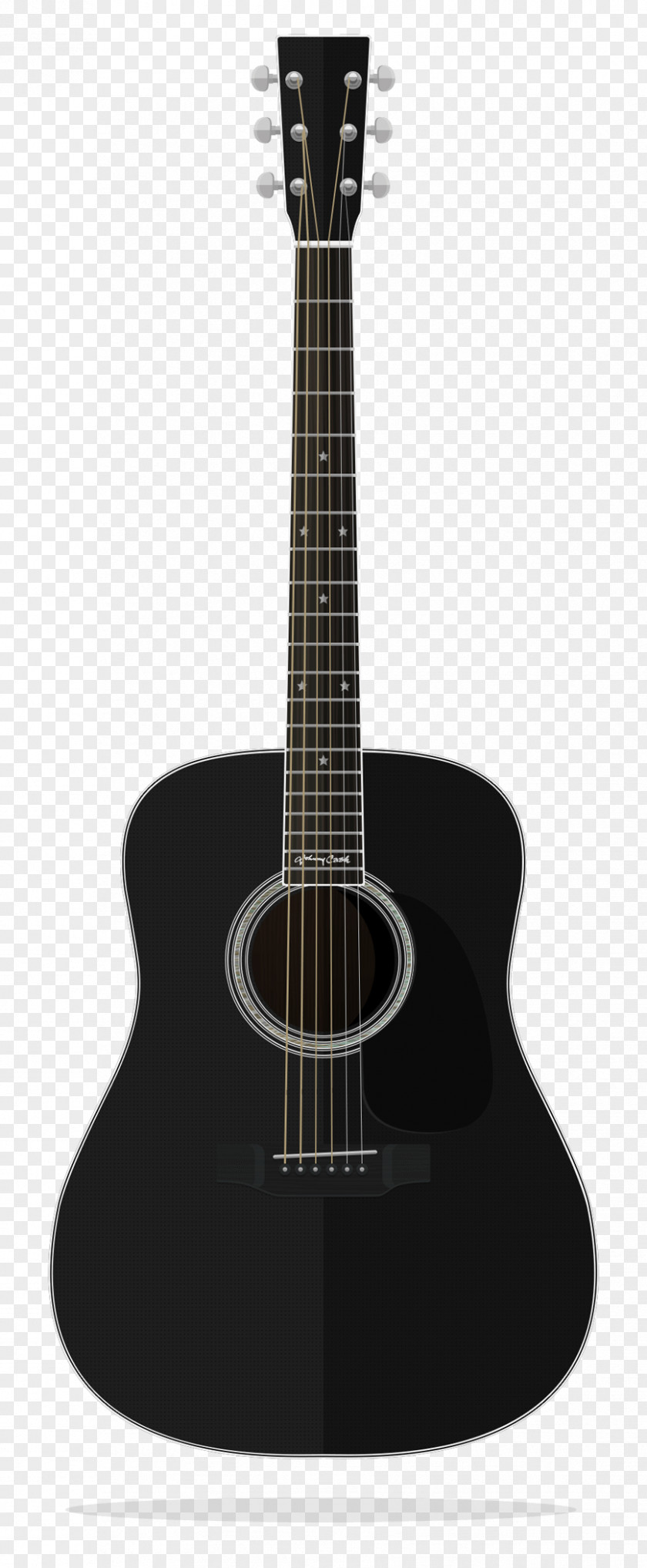 Johnny Cash Fender Stratocaster Acoustic Guitar Dreadnought String PNG