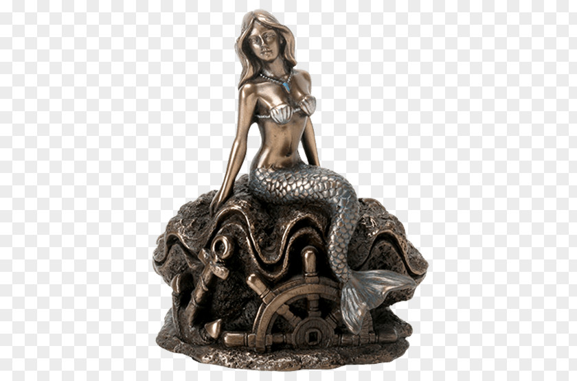 Mermaid Ariel Statue Sculpture Legendary Creature PNG