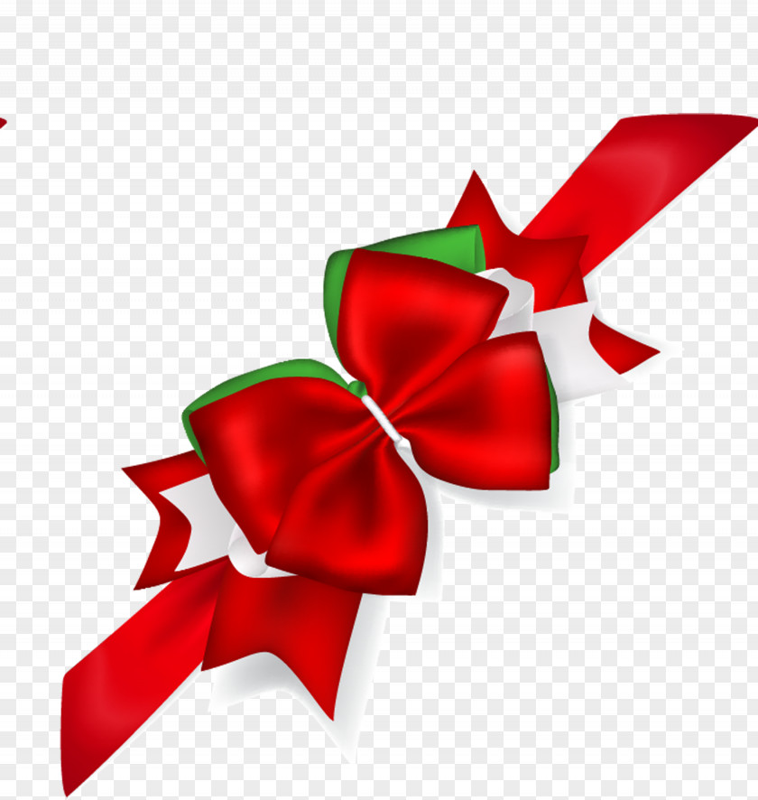 Red Bow Ribbon Illustration PNG
