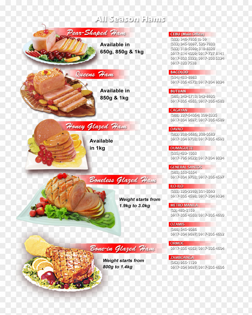 Supermarket Ham Christmas Food Recipe Country PNG