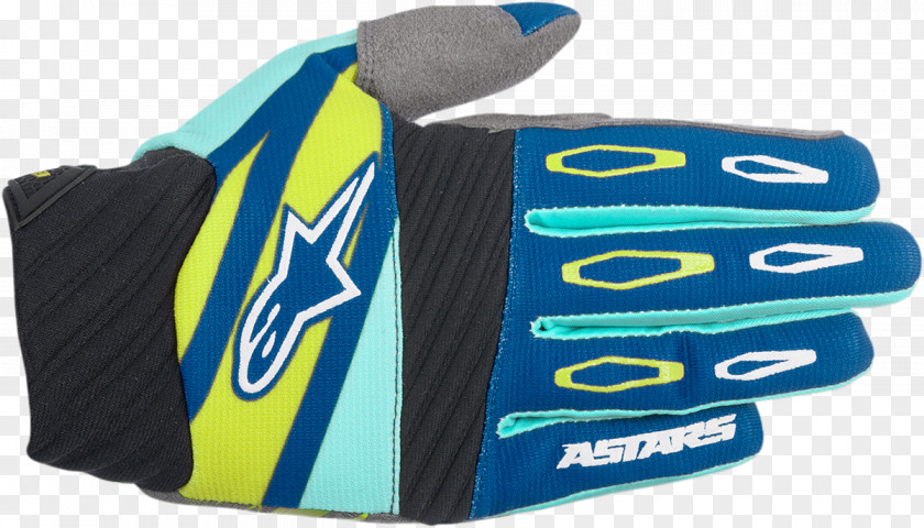 Bicycle Glove Cycling Alpinestars Motorcycle Blue PNG