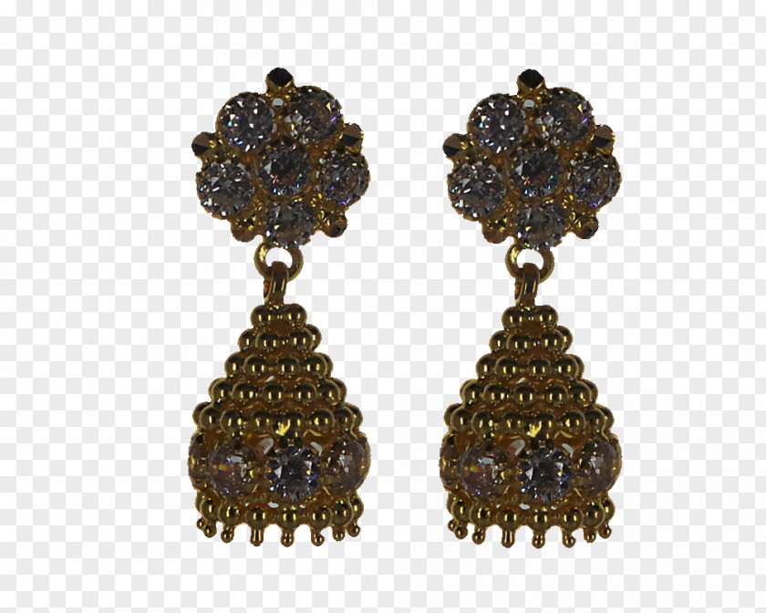 Gold Earring G. R. Thanga Maligai Jewellery Gemstone PNG