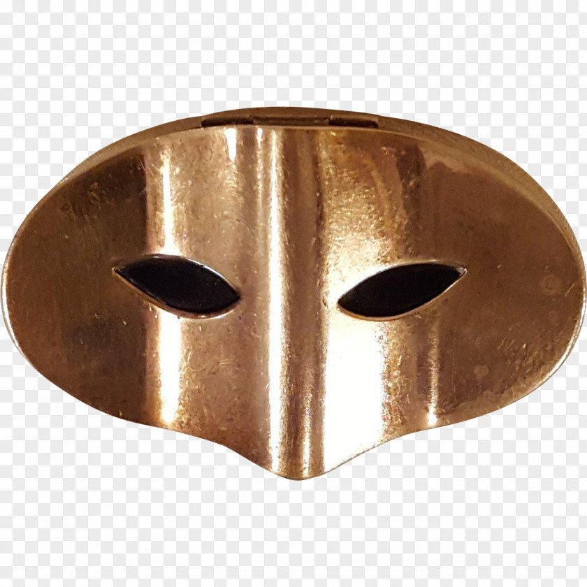 Mask Copper Metal 01504 Bronze Brown PNG