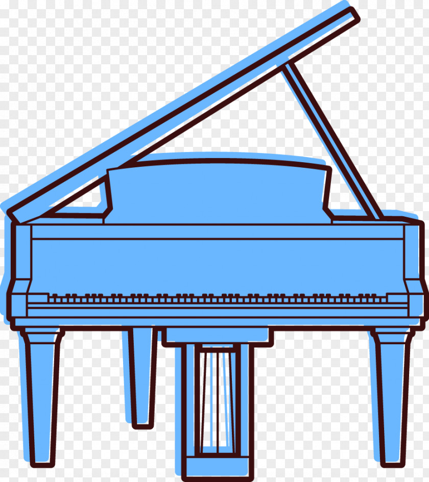 Vector Stick Figure Piano Spinet Clip Art PNG