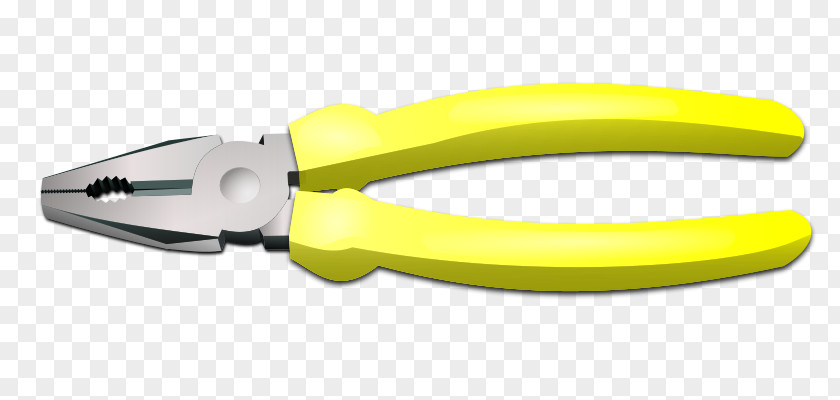 Yellow Pliers Diagonal Tool Clip Art PNG
