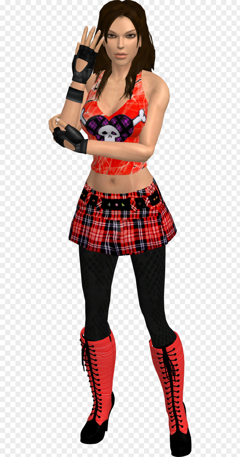 Lara Tartan Costume PNG