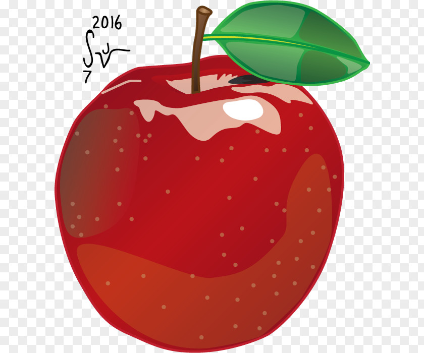 Red Apple Drawing Shading PNG