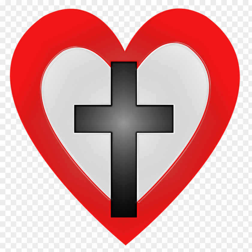 Red Cross Sacred Heart Christian Love PNG
