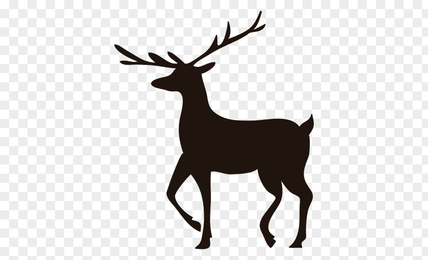 Reindeer Silhouette Rudolph PNG