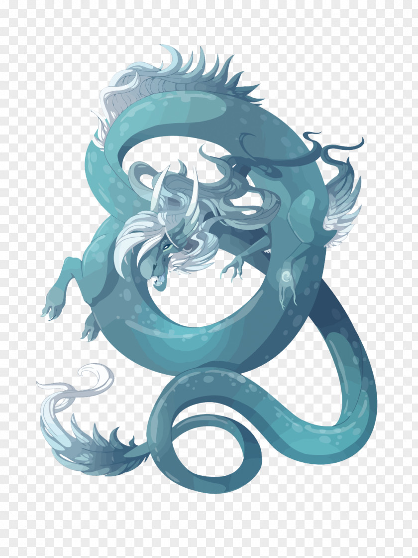 Vector Dragon Illustration PNG