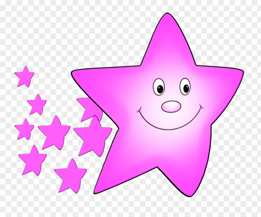 Violet Pink Star Drawing PNG