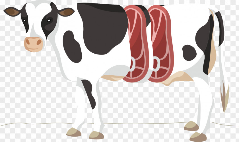 Creative Cow Cut Dairy Cattle PNG