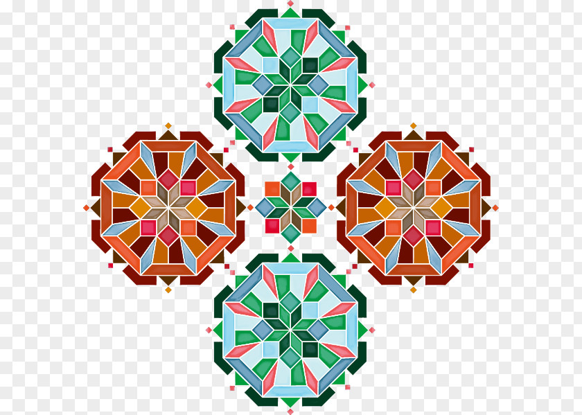 Pattern Symmetry Ornament PNG