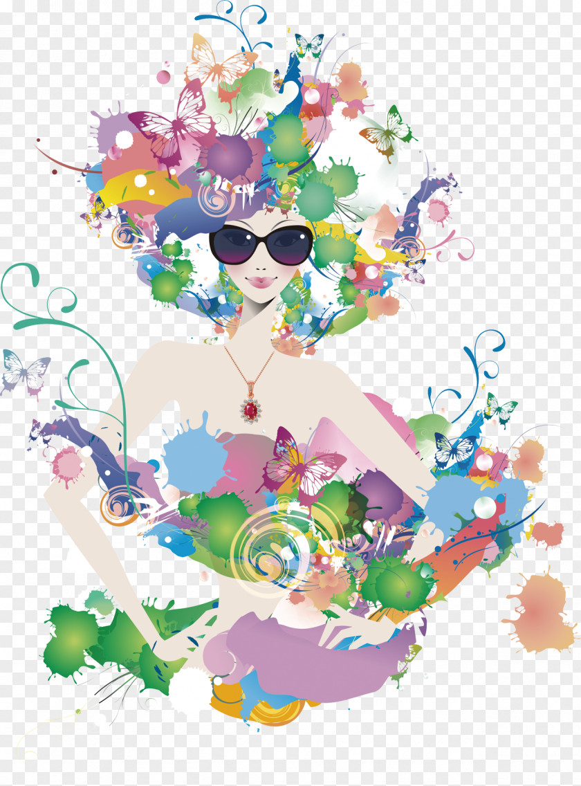 Women's Holiday Material Poster Illustration PNG